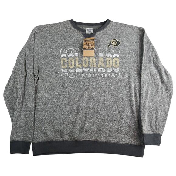 Colorado University Buffalos Sweater Shirt Mens Medium NCAA Rivalry Threads NWT - Picture 1 of 8